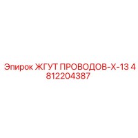 4812204387 ЖГУТ ПРОВОДОВ-X-13 Epiroc