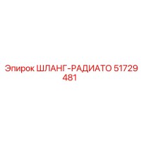 51729481 ШЛАНГ-РАДИАТО Epiroc
