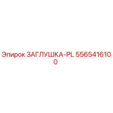 5565416100 ЗАГЛУШКА-PL Epiroc