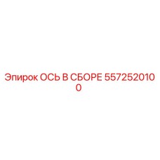 5572520100 ОСЬ В СБОРЕ - Epiroc