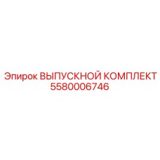 5580006746 ВЫПУСКНОЙ КОМПЛЕКТ Epiroc