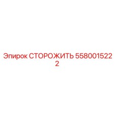 5580015222 СТОРОЖИТЬ Epiroc