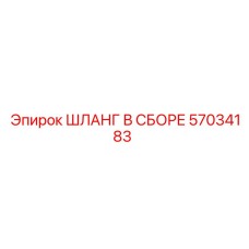57034183 ШЛАНГ В СБОРЕ Epiroc