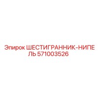571003526 ШЕСТИГРАННИК-НИПЕЛЬ Epiroc