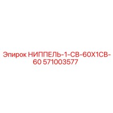 571003577 НИППЕЛЬ-1-СВ-60Х1СВ-60 Epiroc