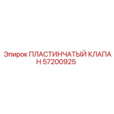 57200925 ПЛАСТИНЧАТЫЙ КЛАПАН Epiroc