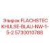 Изображение синей плоской соединительной втулки FLACHSTECKHULSE-BLAU-NW-1-5-2 для Epiroc