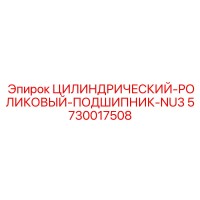 5730017508 ЦИЛИНДРИЧЕСКИЙ РОЛИКОВЫЙ ПОДШИПНИК NU3 Epiroc