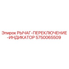 5750065509 РЫЧАГ-ПЕРЕКЛЮЧЕНИЕ-ИНДИКАТОР Epiroc