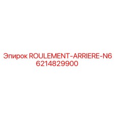 6214829900 ROULEMENT-ARRIERE-N6 - Epiroc
