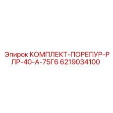 6219034100 КОМПЛЕКТ-ПОРЕПУР-РЛР-40-А-75Г6 Epiroc