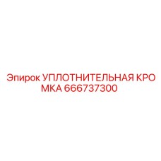 666737300 УПЛОТНИТЕЛЬНАЯ КРОМКА Epiroc