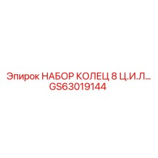 GS63019144 НАБОР КОЛЕЦ 8 Ц.И.Л. Epiroc