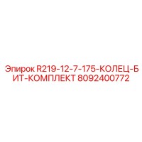 8092400772 R219-12-7-175-КОЛЕЦ-БИТ-КОМПЛЕКТ Epiroc