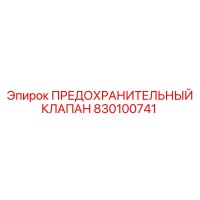 830100741 ПРЕДОХРАНИТЕЛЬНЫЙ КЛАПАН Epiroc