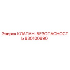 830100890 КЛАПАН-БЕЗОПАСНОСТЬ Эпирок