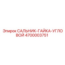 4700003751 САЛЬНИК-ГАЙКА-УГЛОВОЙ Epiroc