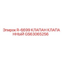 GS63065256 R-6699 КЛАПАН КЛАПАННЫЙ Epiroc