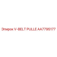 AA7795177 V-BELT PULLEY Epiroc