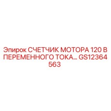 GS12364563 СЧЕТЧИК МОТОРА 120 В ПЕРЕМЕННОГО ТОКА Epiroc