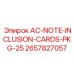 2657827057 AC-NOTE-INCLUSION-CARDS-PKG-25 Epiroc