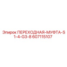 607115107 ПЕРЕХОДНАЯ-МУФТА-S1-4-G3-8 Epiroc