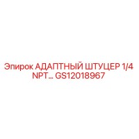 GS12018967 АДАПТНЫЙ ШТУЦЕР 1/4 NPT Epiroc