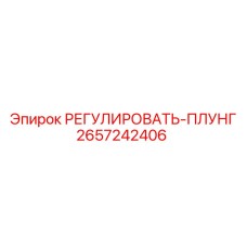 2657242406 РЕГУЛИРОВАТЬ-ПЛУНГ Epiroc
