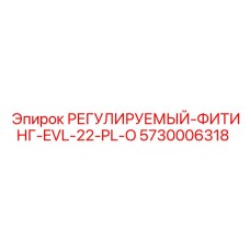5730006318 РЕГУЛИРУЕМЫЙ-ФИТИНГ-EVL-22-PL-O Epiroc
