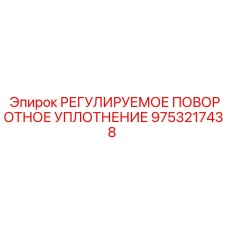 9753217438 РЕГУЛИРУЕМОЕ ПОВОРОТНОЕ УПЛОТНЕНИЕ Epiroc