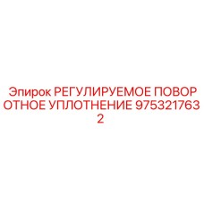 9753217632 РЕГУЛИРУЕМОЕ ПОВОРОТНОЕ УПЛОТНЕНИЕ Epiroc