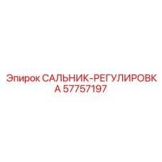 57757197 САЛЬНИК-РЕГУЛИРОВКА Epiroc