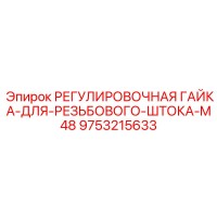 9753215633 РЕГУЛИРОВОЧНАЯ ГАЙКА-ДЛЯ-РЕЗЬБОВОГО-ШТОКА-M48 Epiroc