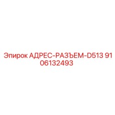 9106132493 АДРЕС-РАЗЪЕМ-D513 Epiroc