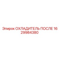1629984380 ОХЛАДИТЕЛЬ ПОСЛЕ Epiroc