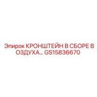 GS15836670 КРОНШТЕЙН В СБОРЕ ВОЗДУХА Epiroc
