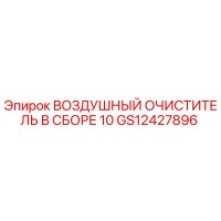 GS12427896 ВОЗДУШНЫЙ ОЧИСТИТЕЛЬ В СБОРЕ 10 Epiroc