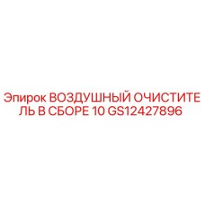 GS12427896 ВОЗДУШНЫЙ ОЧИСТИТЕЛЬ В СБОРЕ 10 Epiroc