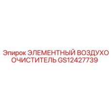 GS12427739 ЭЛЕМЕНТНЫЙ ВОЗДУХООЧИСТИТЕЛЬ Epiroc