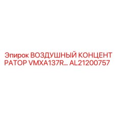 AL21200757 ВОЗДУШНЫЙ КОНЦЕНТРАТОР VMXA137R Epiroc