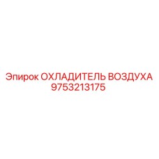 9753213175 ОХЛАДИТЕЛЬ ВОЗДУХА Epiroc