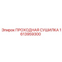 1613959300 ПРОХОДНАЯ СУШИЛКА Epiroc