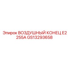 GS13293658 ВОЗДУШНЫЙ КОНЕЦ E2255A Epiroc