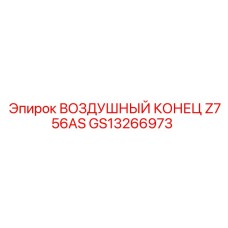 GS13266973 ВОЗДУШНЫЙ КОНЕЦ Z756AS Epiroc