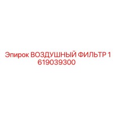 1619039300 ВОЗДУШНЫЙ ФИЛЬТР Epiroc