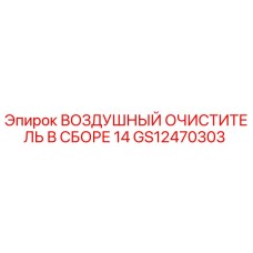 GS12470303 ВОЗДУШНЫЙ ОЧИСТИТЕЛЬ В СБОРЕ 14 Epiroc