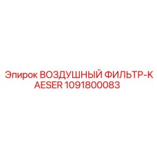 1091800083 ВОЗДУШНЫЙ ФИЛЬТР-KAESER Epiroc