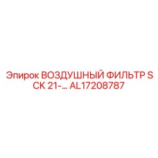 AL17208787 ВОЗДУШНЫЙ ФИЛЬТР SCK 21-… Epiroc