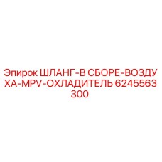 6245563300 ШЛАНГ-В СБОРЕ-ВОЗДУХА-MPV-ОХЛАДИТЕЛЬ Epiroc