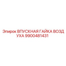 9900481431 ВПУСКНАЯ ГАЙКА ВОЗДУХА Epiroc